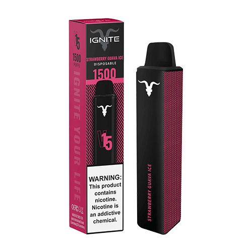 ignite-1500-puff-strawberry-guava ignite-1500-puff-strawberry-guava