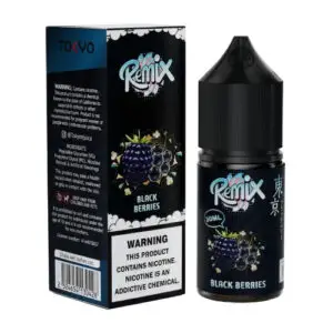 سالت ریمیکس توکیو با طعم شاه توت، یخ | Remix Black Berries سالت ریمیکس توکیو با طعم شاه توت، یخ | Remix Black Berries